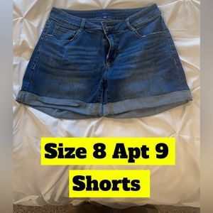 Apt 9 denim shorts